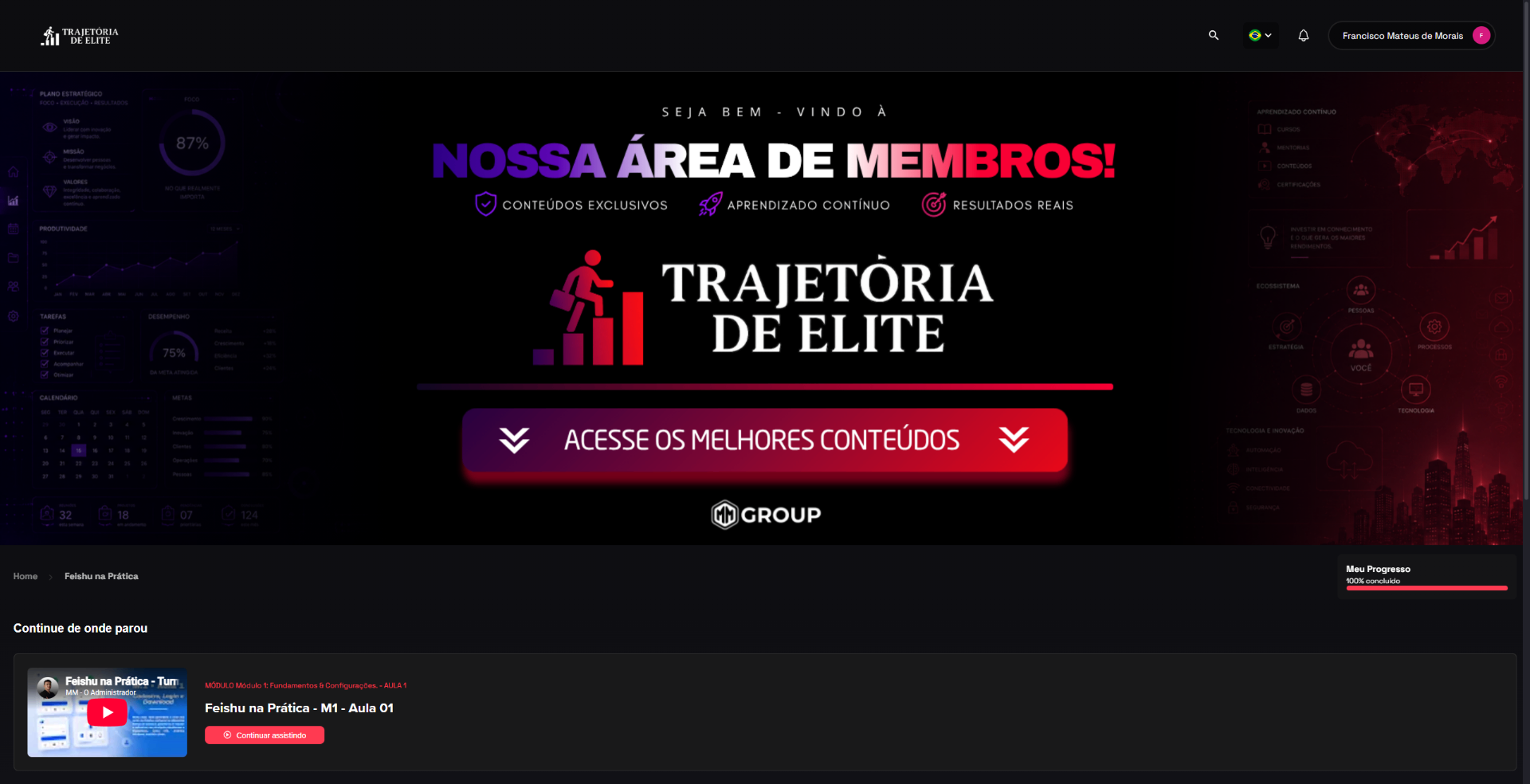 Continue exatamente de onde parou