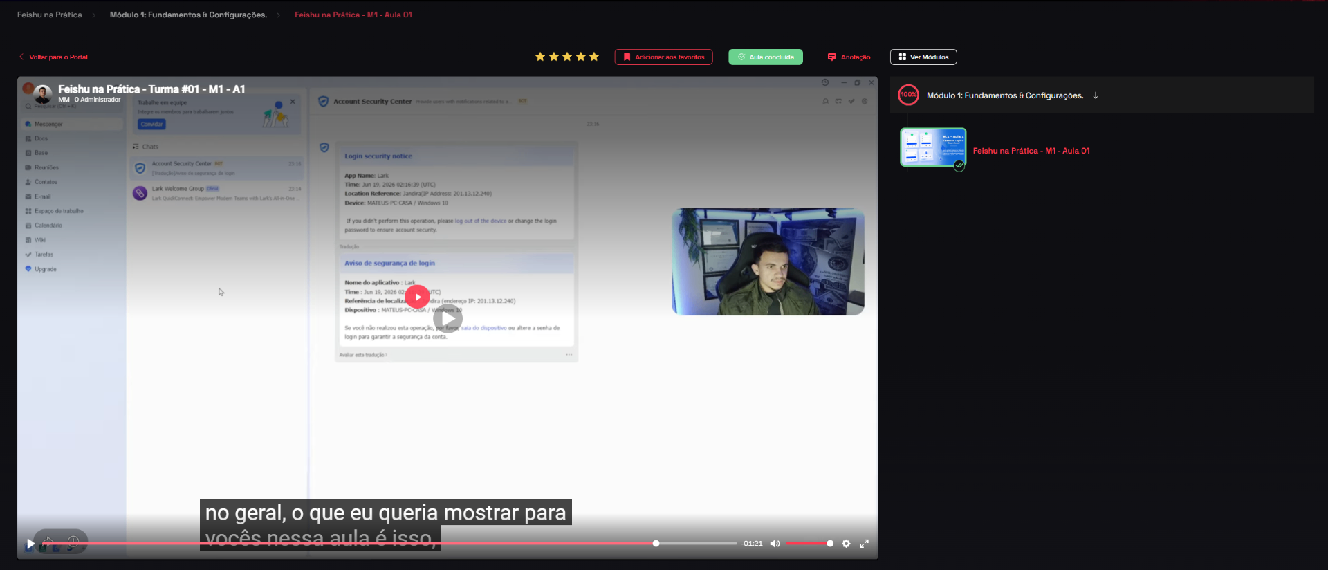 Aulas práticas e objetivas